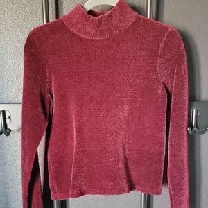 Zara Burgundy Knit Sweater